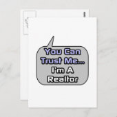 私を信じて…不動産仲介業者だ ポストカード (正面/裏面)