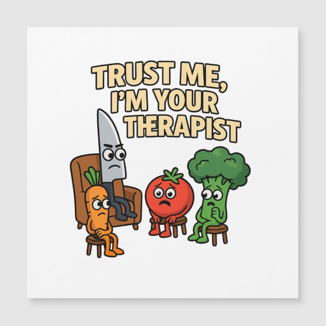 私を信じて、私はあなたのセラピストおもしろい- Cartoon (正面)