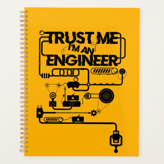 私を信じて。私はエンジニアだ プランナー手帳 (正面)