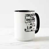 私を信じて。私はエンジニアです マグカップ (正面右)