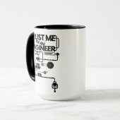 私を信じて。私はエンジニアです マグカップ (正面左)