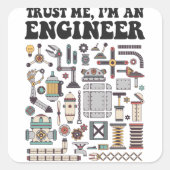 私を信じて、私はエンジニア スクエアシール (正面)