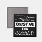 私を信じて、私は公証人の大きな握手である マグネット (正面/裏面)