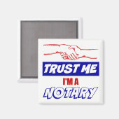 私を信じて、私は公証人の大きな握手である マグネット (正面/裏面)