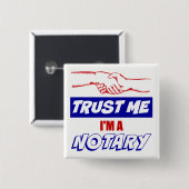 私を信じて、私は公証人の大きな握手である 缶バッジ (正面&裏面)