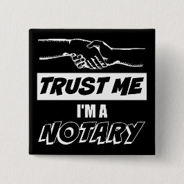 私を信じて、私は公証人の大きな握手である 缶バッジ
