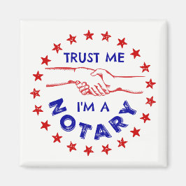 私を信じて、私は公証人の握手である マグネット