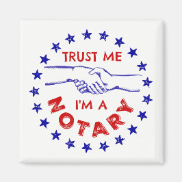 私を信じて、私は公証人の握手である マグネット