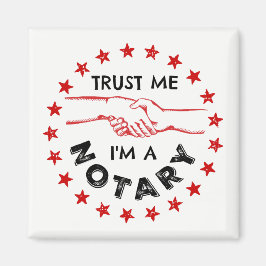 私を信じて、私は公証人の握手である マグネット