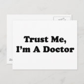 私を信じて、私は医者である ポストカード (正面/裏面)
