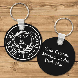 私を信じて、私は肉屋キーチェーン キーホルダー