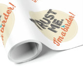 私を信じて。私は野鳥屋だ!エンブレム ラッピングペーパー (ロールコーナー)