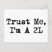 私を信じて、私は2L ポストカード (正面)