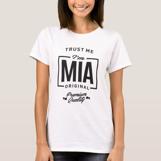 私を信じてMia Tシャツ (正面)