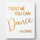 私を信頼してダンスのサイン金ゴールド卓上プラーク フォトプラーク (正面)