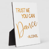 私を信頼してダンスのサイン金ゴールド卓上プラーク フォトプラーク (側面)