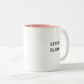 私を信頼して下さい。 私はPrefessionalです。 (ピンク) ツートーンマグカップ (正面右)