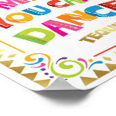 私を信頼して踊ることができるテキーラのサインプリント ポスター (角)