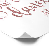 私を信頼して、あなたはダンスバラ金ゴールドグリッターのサイン ポスター (角)