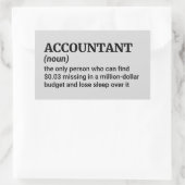 私を信頼して、私は会計士である – 定おもしろい義 長方形シール (バッグ)