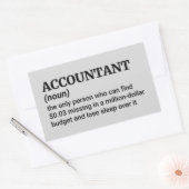 私を信頼して、私は会計士である – 定おもしろい義 長方形シール (封筒)