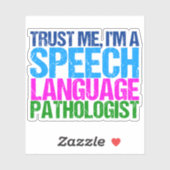 私を信頼して、私は音声言語病理学者ラップトップ シール (シート)