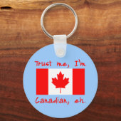 私を信頼するカナダ製品 キーホルダー (正面)