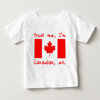 私を信頼するカナダ製品 ベビーTシャツ