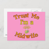 私を信頼する助産師製品 ポストカード (正面/裏面)