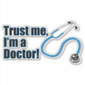 私を信頼する医者おもしろい病院 シール (正面)