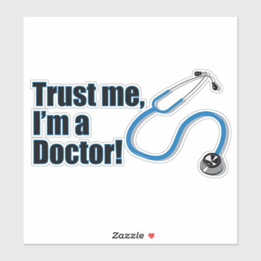 私を信頼する医者おもしろい病院 シール (シート)