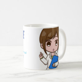 私を信頼する医者である可愛い女性の医療 コーヒーマグカップ