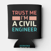 私を信頼する土木技師 缶クーラー (裏面)