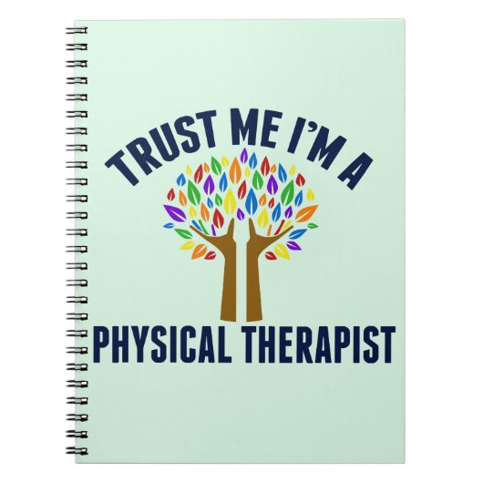 私を信頼する物理的なセラピスト ノートブック (正面)