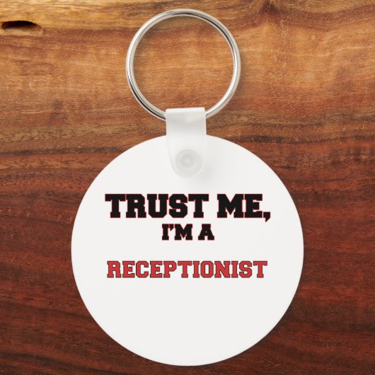 私を信頼する私の受付 キーホルダー (正面)
