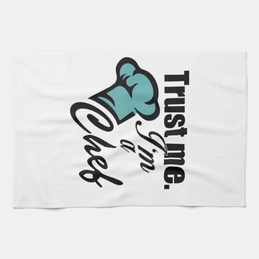 私を信頼する私はシェフ長 キッチンタオル (横)