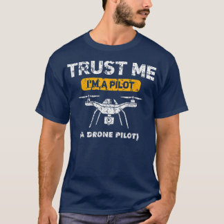 私を信頼する私はドローンパイロット男性の女性の子供のquadcop tシャツ
