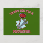 私を信頼する私はプラムギフトとアパレル ポストカード (正面)