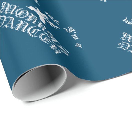 私を信頼する私はモリスダンサーホワイト文字 ラッピングペーパー (ロールコーナー)