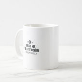 私を信頼する私は先生マグおもしろい- Gift コーヒーマグカップ (正面左)