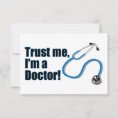 私を信頼する私は医師卒業パーティーである 招待状 (正面)