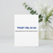 私を信頼する私は管理アシスタント ポストカード (スタンド正面)