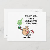 私を信頼…私は化学先生 ポストカード (正面/裏面)