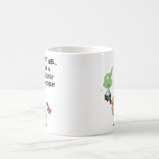 私を信頼…私は生物学の先生 コーヒーマグカップ (中央)