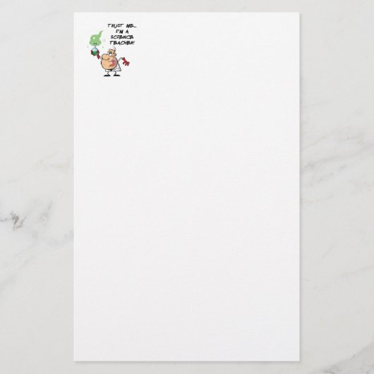 私を信頼…私は科学先生 便箋 (正面)
