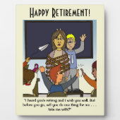 私を先生退職記念プラークで連れて行く フォトプラーク (正面)