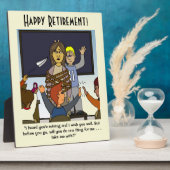 私を先生退職記念プラークで連れて行く フォトプラーク (側面)