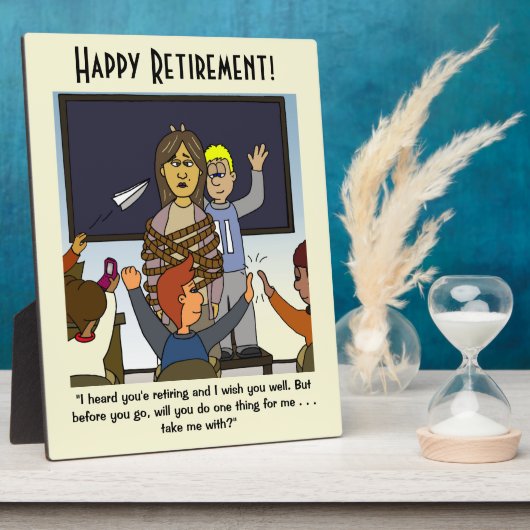 私を先生退職記念プラークで連れて行く フォトプラーク (側面)