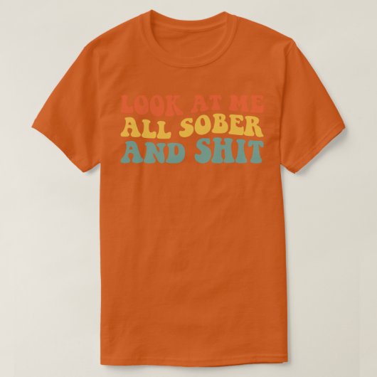 私を冷静に見て、回復の健全さ Tシャツ (デザイン正面)