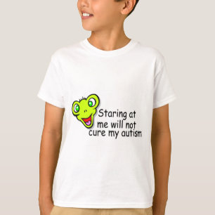 私を凝視は治しません私を自閉症(エイリアン) Tシャツ